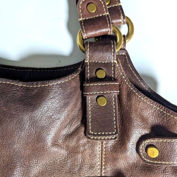 Fossil leather brown shoulder bag - Picture 12 of 15